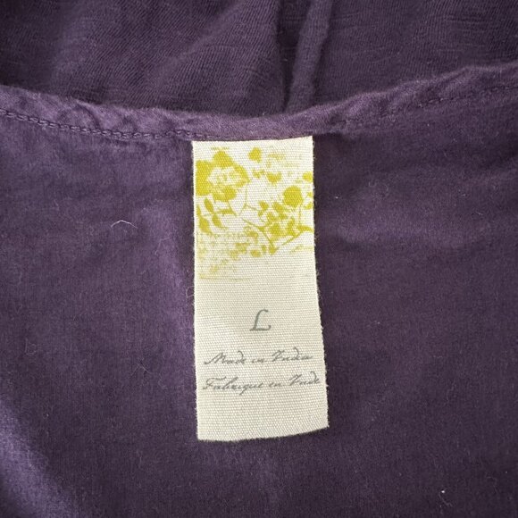 Vintage Anthropologie Scoop Neck Blouse Pintuck Floral Embroidered Cap Sleeve Co - Picture 7 of 9